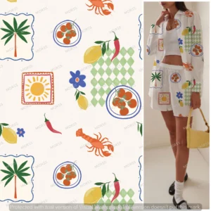 Exclusive Mediterranean-inspired textile design license for apparel manufacturers