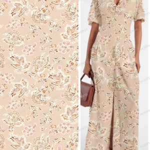 Exclusive bohemian paisley textile design license for apparel manufacturers