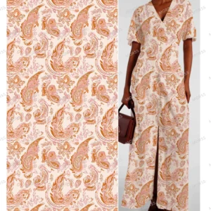 Exclusive paisley floral textile design license for apparel manufacturers