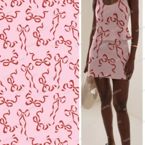 Exclusive ribbon-patterned textile design license for apparel manufacturers