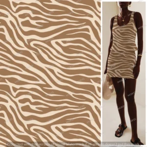 Exclusive zebra stripe textile design license for apparel manufacturers