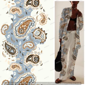 Exclusive paisley textile design license for apparel manufacturers