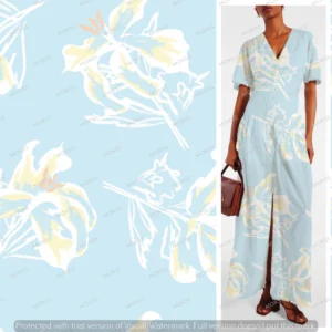 Exclusive floral textile design license for apparel manufacturers